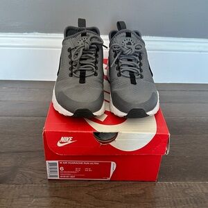 Nike Air Huarache Run Ultra Black and Gray Shoes